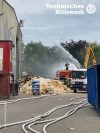 Einsatz des THW Ludwigshafen bei Großbrand in Schifferstadt