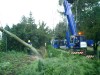 THW birgt umgestürzte Bäume in Birkenheide
